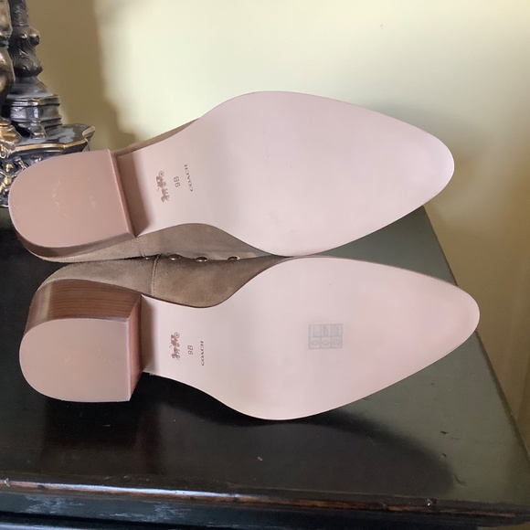 Coach Pauline Suede Bootie Western Style Coconut SZ 9 NWOT - Picture 14 of 16